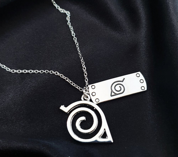 Naruto Konoha Símbolo Anime Collar